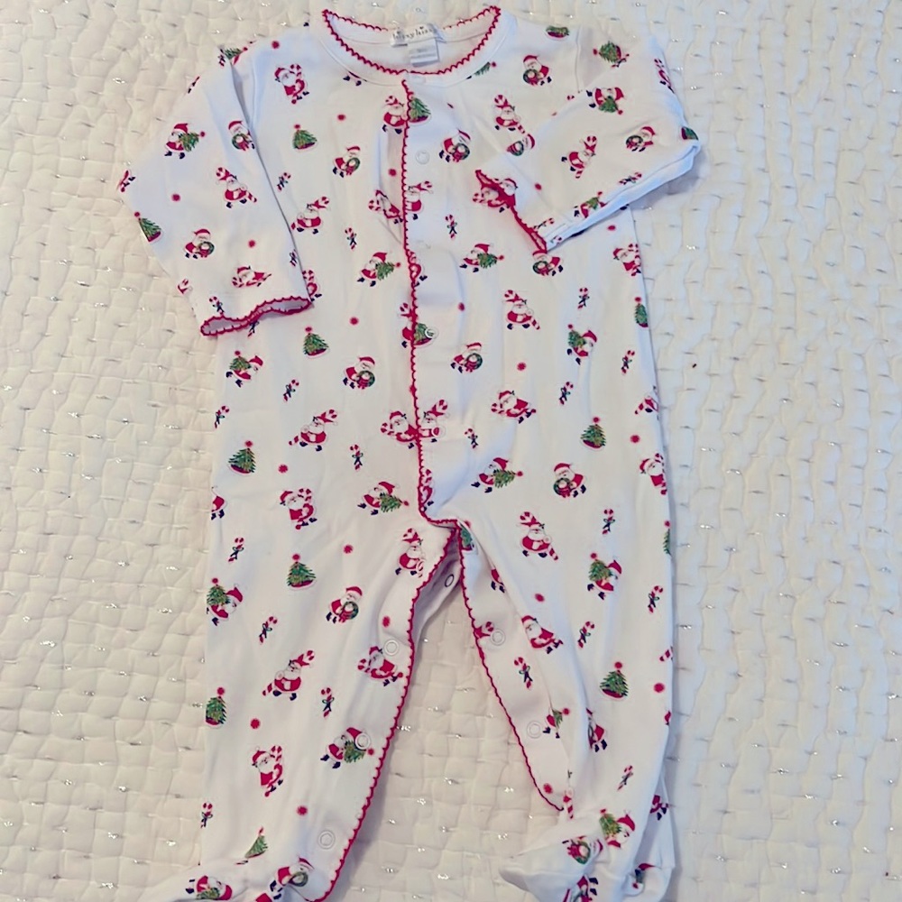 Kissy Kissy Holiday Santa Footie